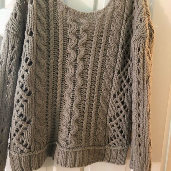 Free People Fluff Sweater *Oatmeal* Size Medium - Picture 5 of 8